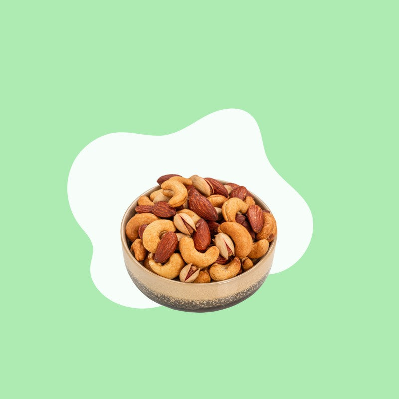 Premium roasted nuts collection – pistachios, almonds, cashews, and more in UAE.