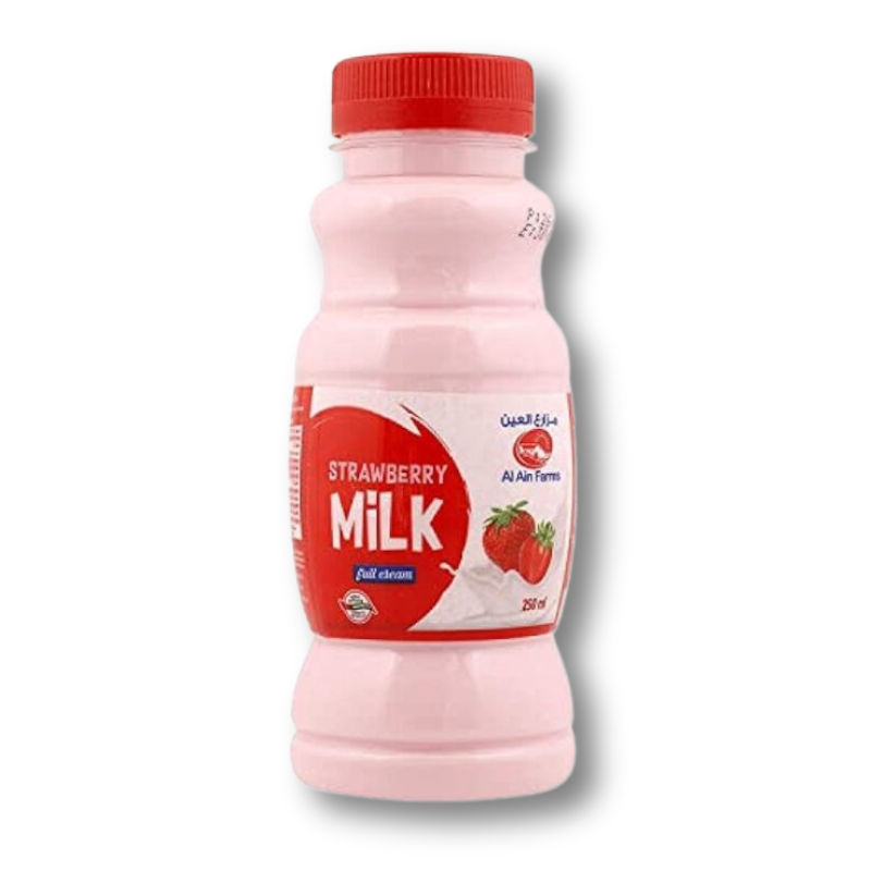 Al Ain Fresh Strawberry Milk Full Cream 250ml - Palmyra Orders