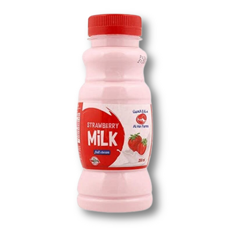 Al Ain Fresh Strawberry Milk Full Cream 250ml - Palmyra Orders