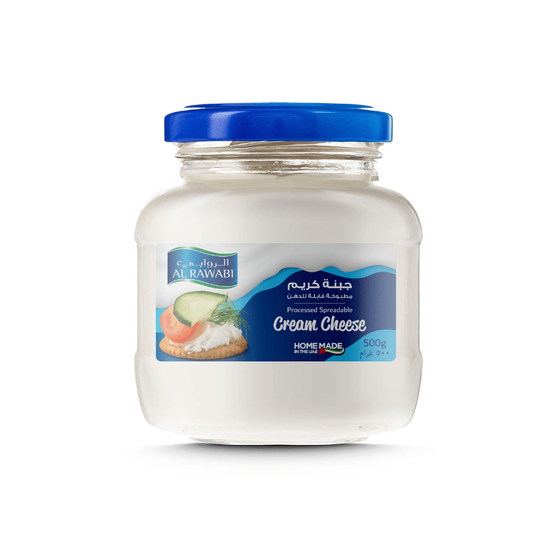 Al Rawabi Processed Spreadable Cream Cheese – 500g, available in Dubai & UAE.