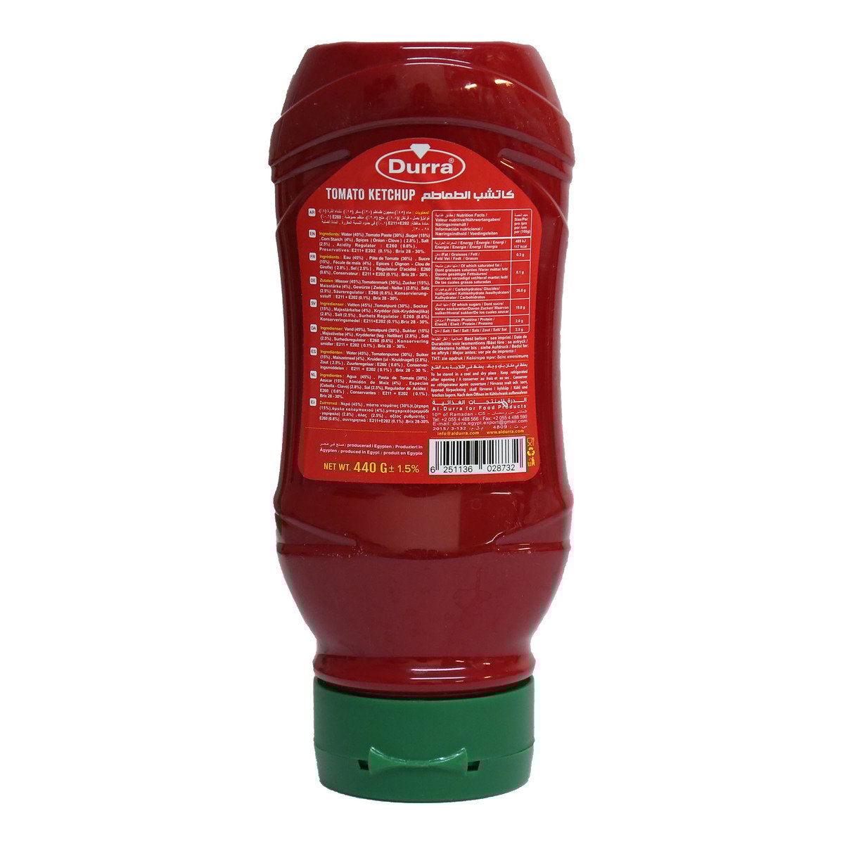 Durra Tomato Ketchup Squeezy 410g - Palmyra Orders