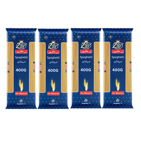 Zar Macaron Spaghetti – 400g x 4 PCS (Special Offer!) on premium pasta.
