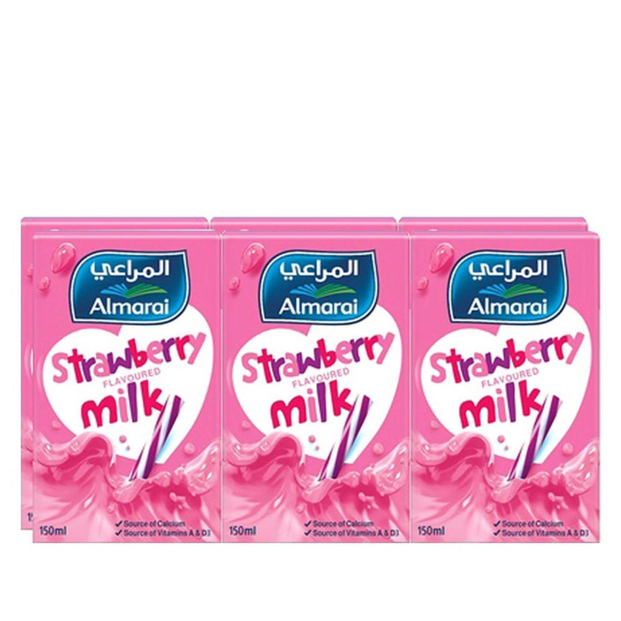 Almarai Long Life Strawberry Milk 6 x 150ml - Palmyra Orders