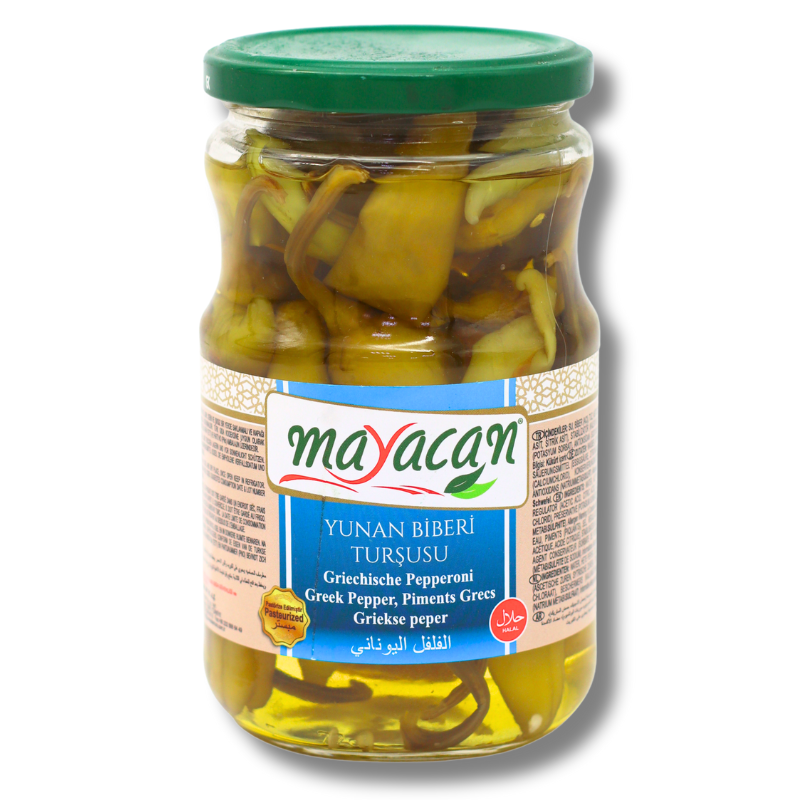 Mayacan Greek Pepper Pickles 620g - Yunan Biberi Turşusu - Palmyra Orders