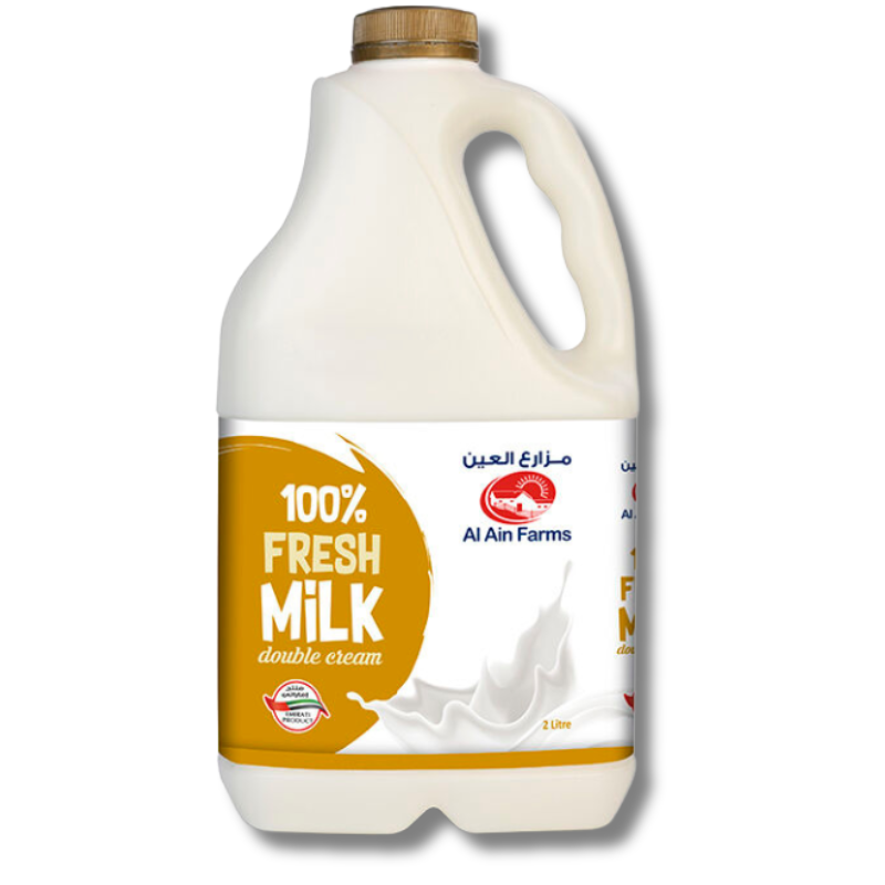 Al Ain Fresh Milk Double Cream 2Litre - Palmyra Orders