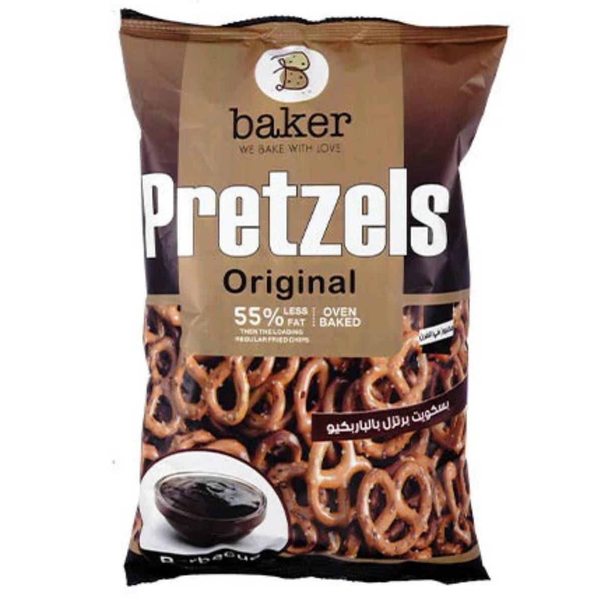 Baker Pretzels Barbecue Flavor-270g - Palmyra Orders