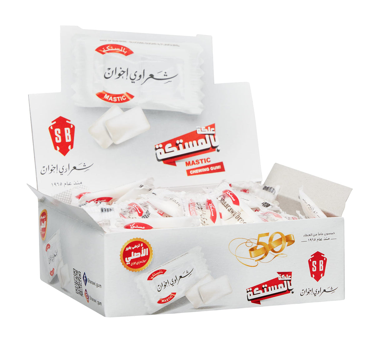 Sharawi Chewing Gum Mastic 100 packets x 2 pieces - Palmyra Orders