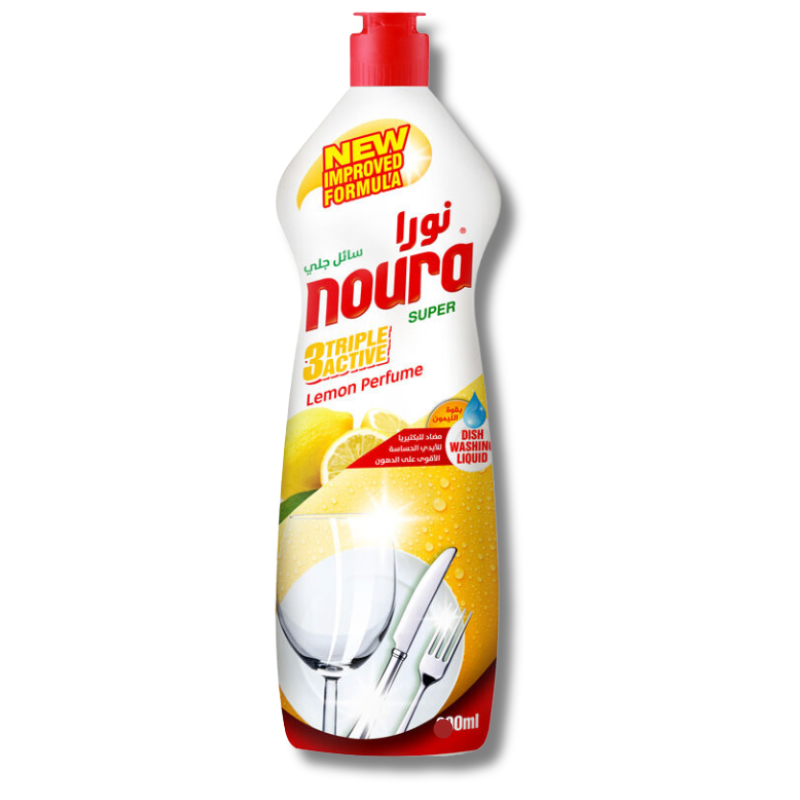 Noura Dishwashing Liquid Detergent Lemon Perfume 800ml - Palmyra Orders