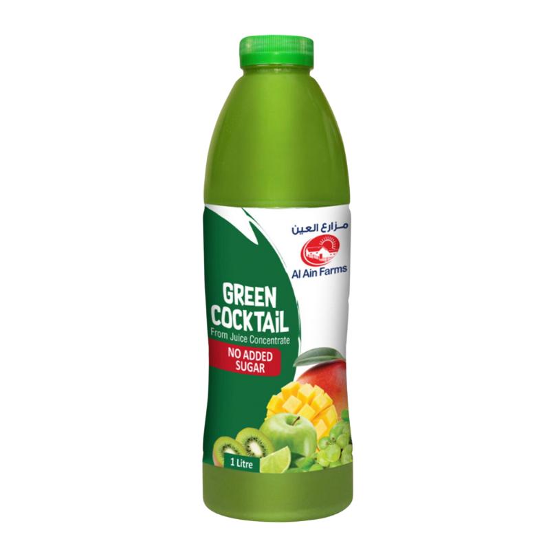 Al Ain Farms Green Cocktail Juice - 1L , green cocktail juice Uae