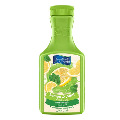 Al Rawabi Lemon & Mint Juice ,1.5L | Refreshing Summer Drink , Refreshing lemon mint drink UAE
