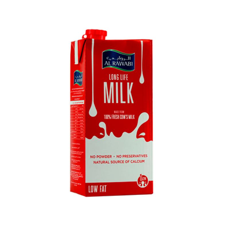 Al Rawabi Long Life Milk Low Fat - 1L - Palmyra Orders