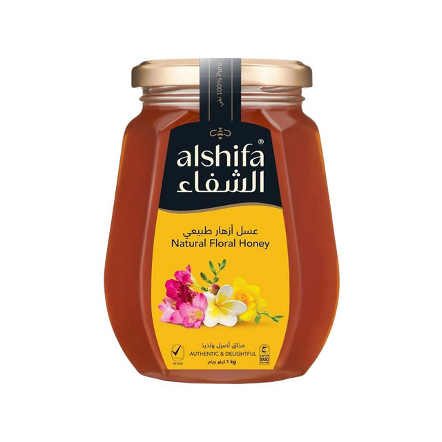 Al Shifa Natural Floral Honey – 500g | Source Of Nutrients  , Organic honey jar Sharjah , Dubai , Abu Dhabi , UAE.