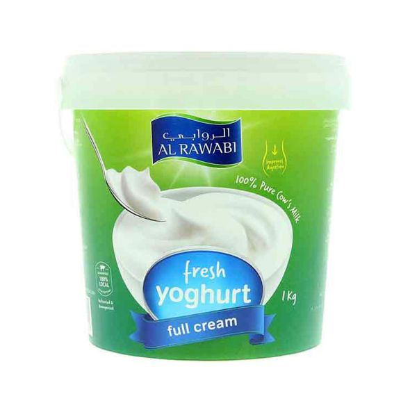 Full Cream Yoghurt By Al Rawabi – 1Kg,Al Rawabi yoghurt family pack Abu Dhabi,UAE