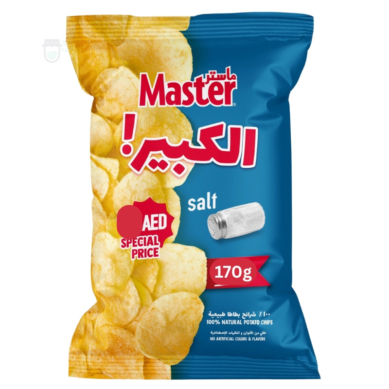 Potato Chips Salt By Master, 170g