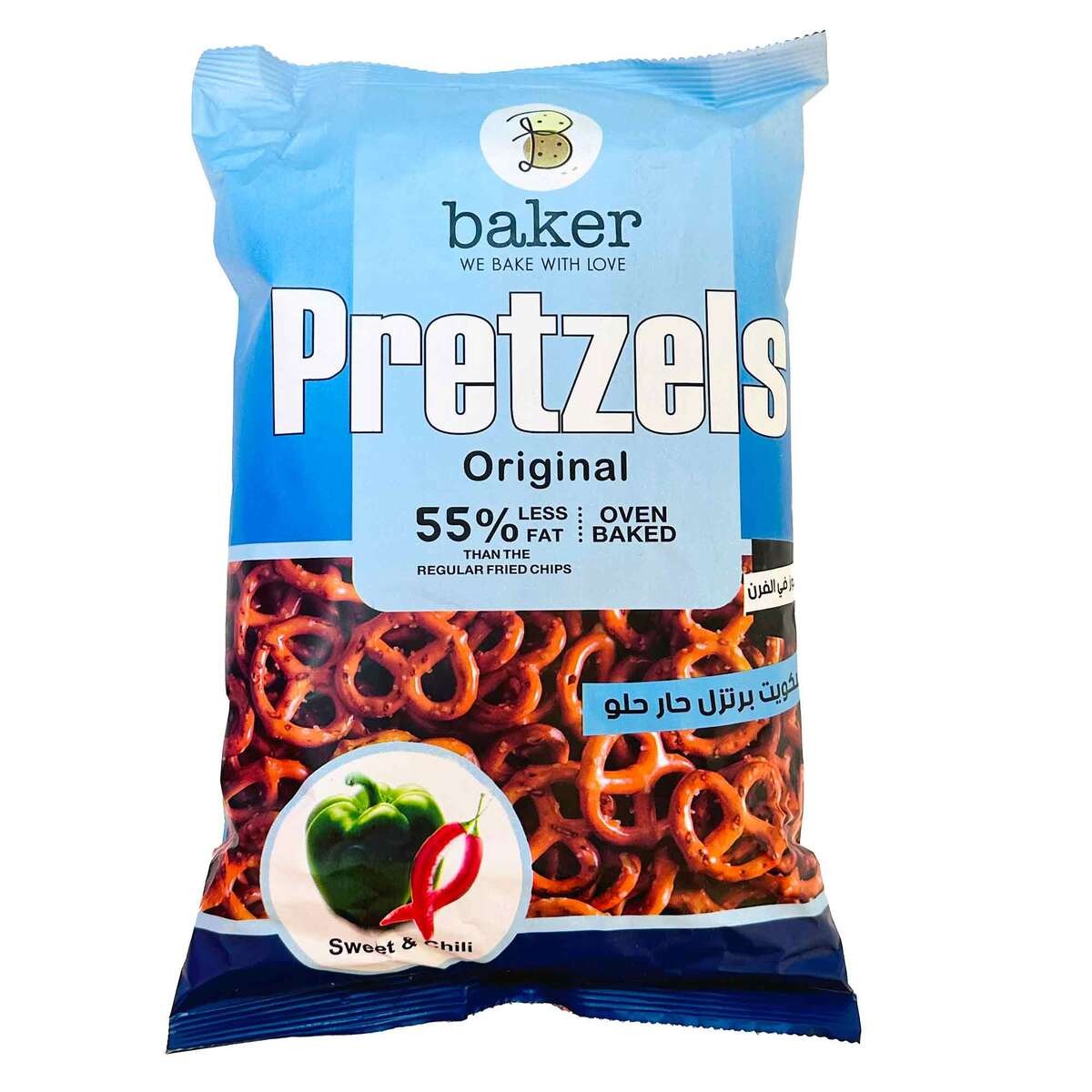 Baker Pretzels Original Sweet Chili 270g - Palmyra Orders