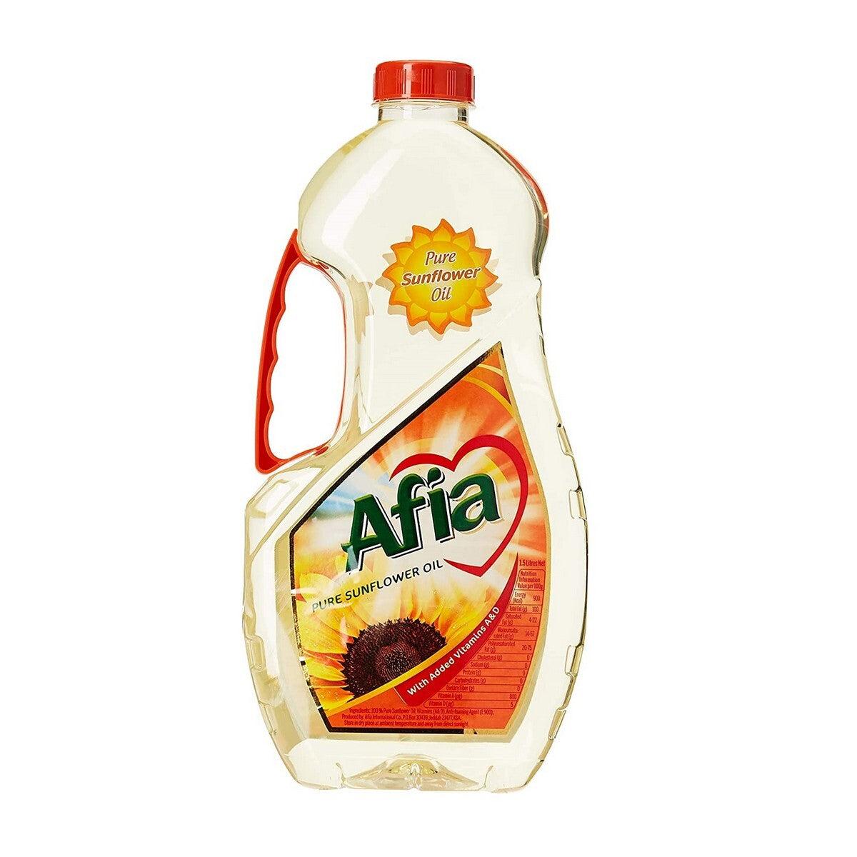 Afia Pure Sun Flower Oil 1.5L - Palmyra Orders