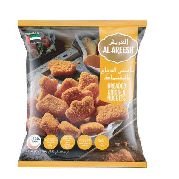 Al Areesh Breaded Chicken Nuggets Value Pack 750g - Palmyra Orders