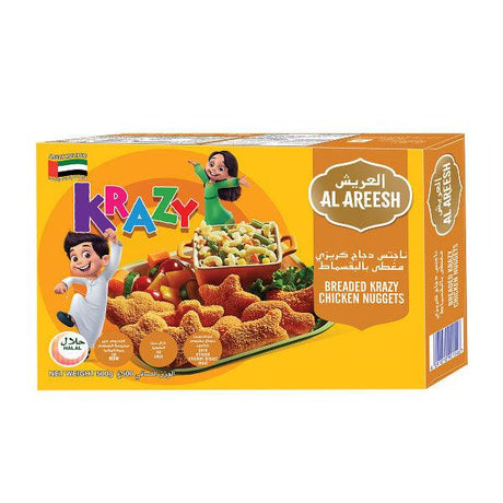 Al Areesh Breaded Krazy Chicken Nuggets 500g - Palmyra Orders