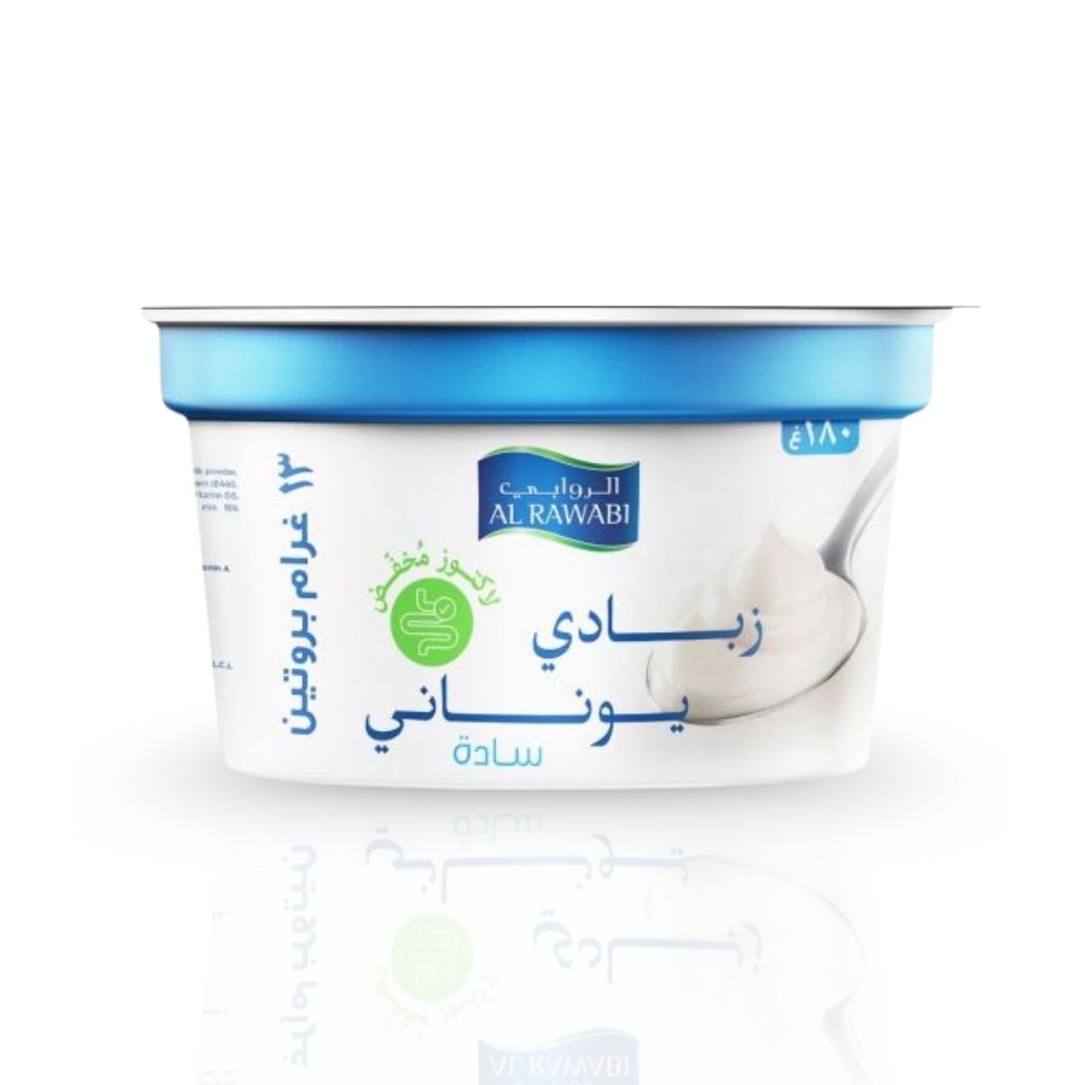 الروابي زبادي يوناني سادة كامل الدسم، 180 غرام