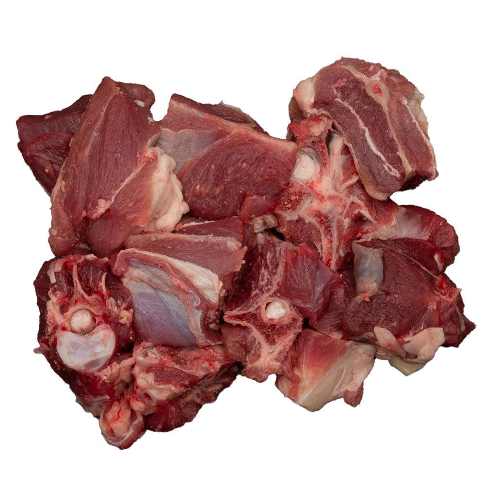 Australian Lamb Meat Cubes with Bone, 500g, Halal lamb Meat In bone cubes For Kabsa, Curry, Mandi, Meat Biryani Abu Dhabi Online By Palmyra Orders Store.