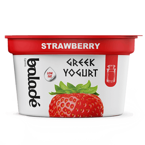 Balade Low Fat Greek Yogurt With Strawberry Flavour 180g - Palmyra Orders