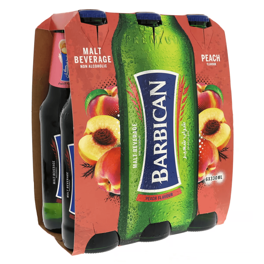 Barbican Peach Non Alcoholic Malt Beverage 6x330ml - Palmyra Orders