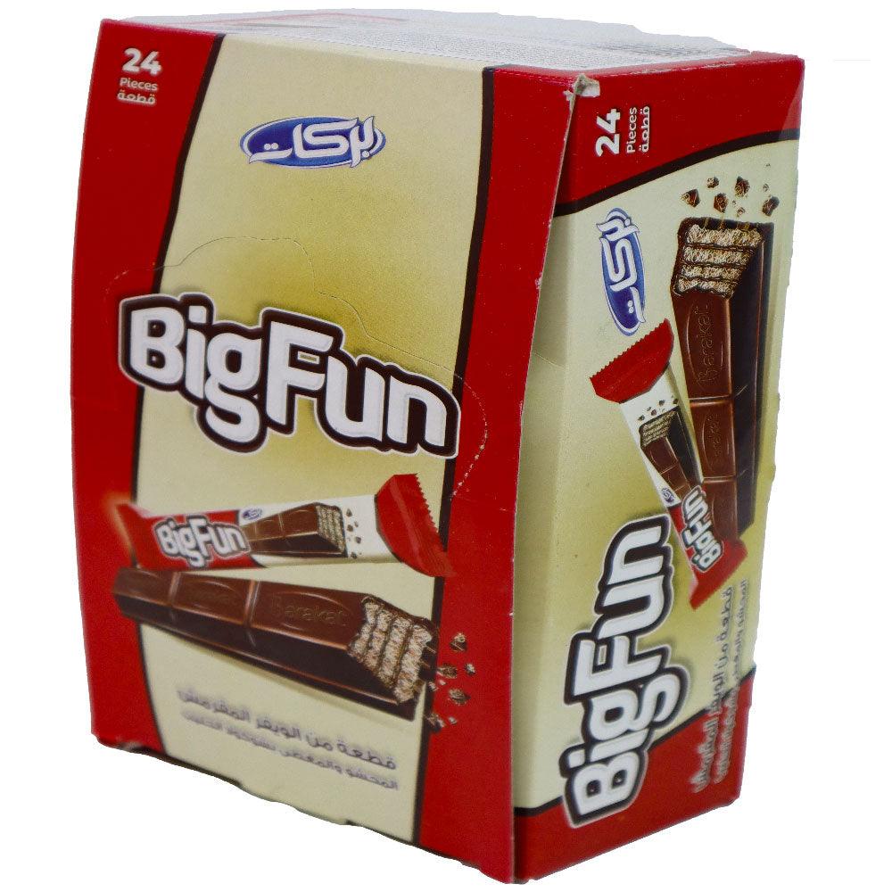Big Fun crunchy wafer bar coated with milk chocolate 24x23g - Palmyra Orders