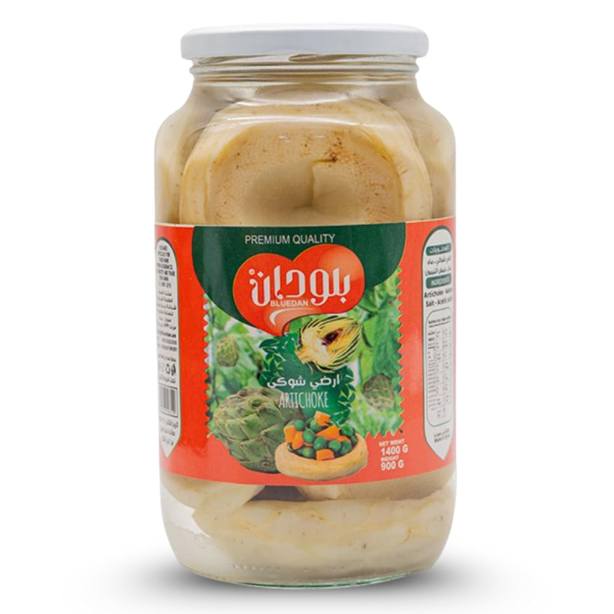 Bluedan Artichoke-1400g, preserved artichoke hearts ideal for salads
