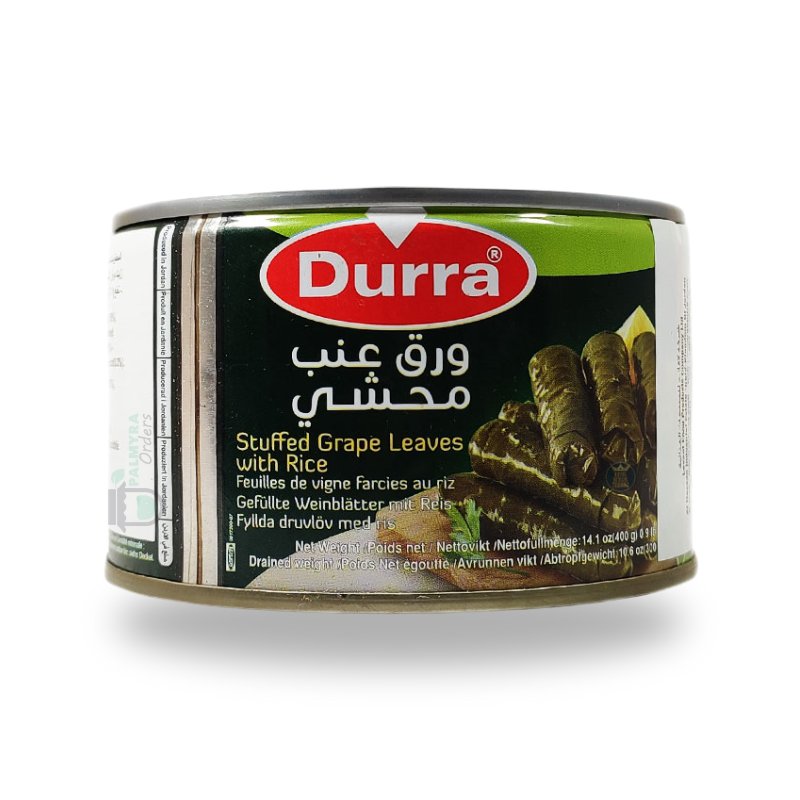 Ready-to-Eat Durra Stuffed Grape Leaves, 400g At Palmyra Market UAE.