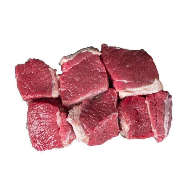 Halal Fresh Veal Meat Cubes Boneless, 500g,Boneless veal cubes fresh cut by Ajman butcher – UAE local meat
