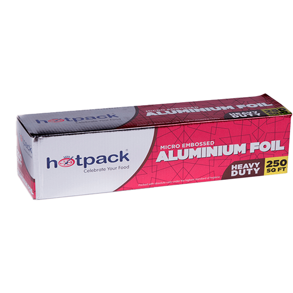 Hotpack Micro Embossed Aluminium Foil, 250 sq.ft. - Palmyra Orders