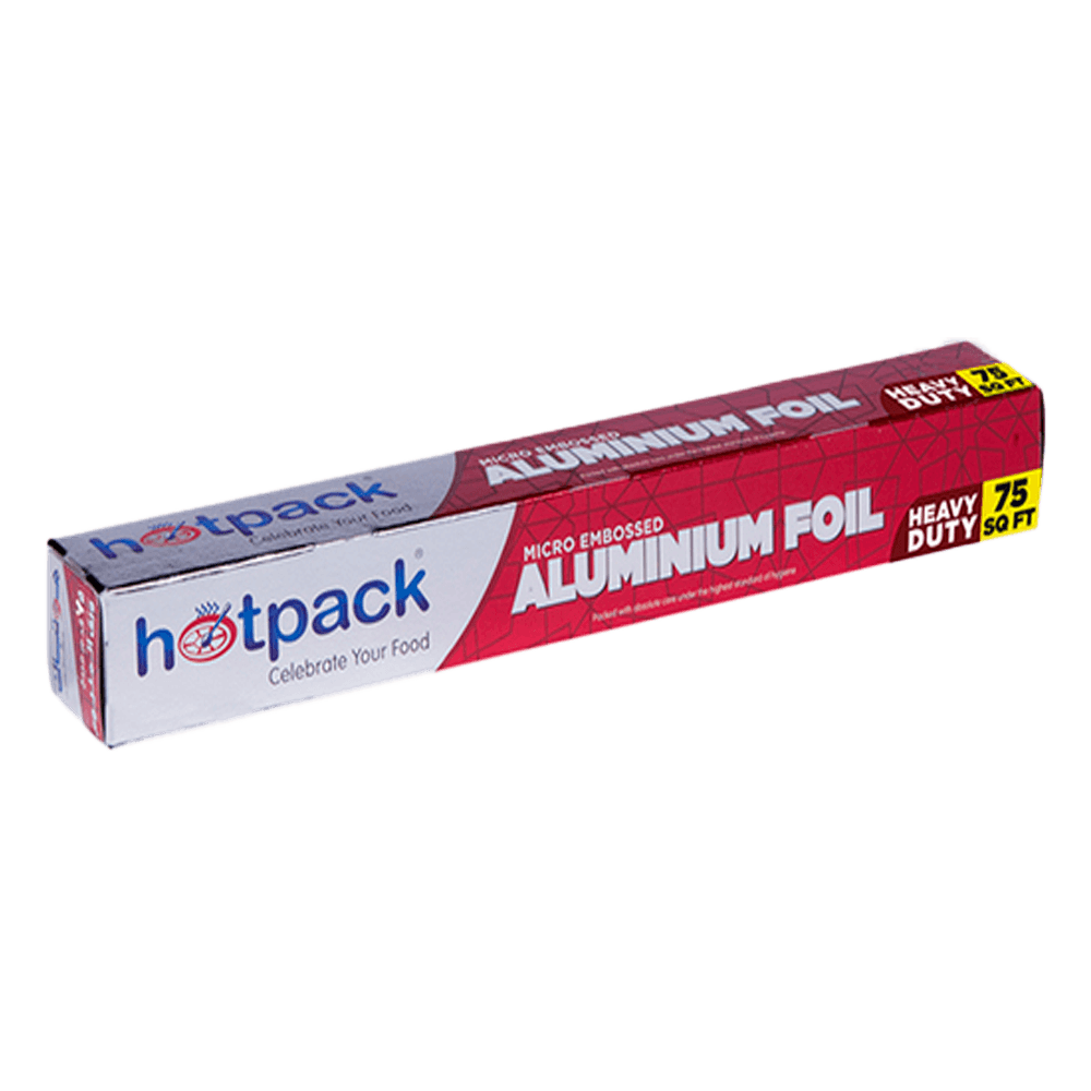 Hotpack Micro Embossed Aluminium Foil, 75 sq.ft. - Palmyra Orders