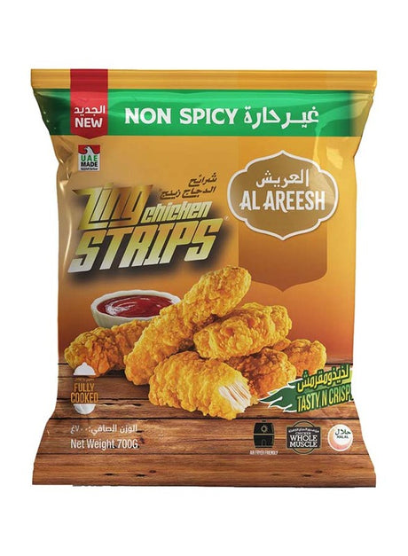 Al Areesh Zing Chicken Strips Non Spicy 700g - Palmyra Orders