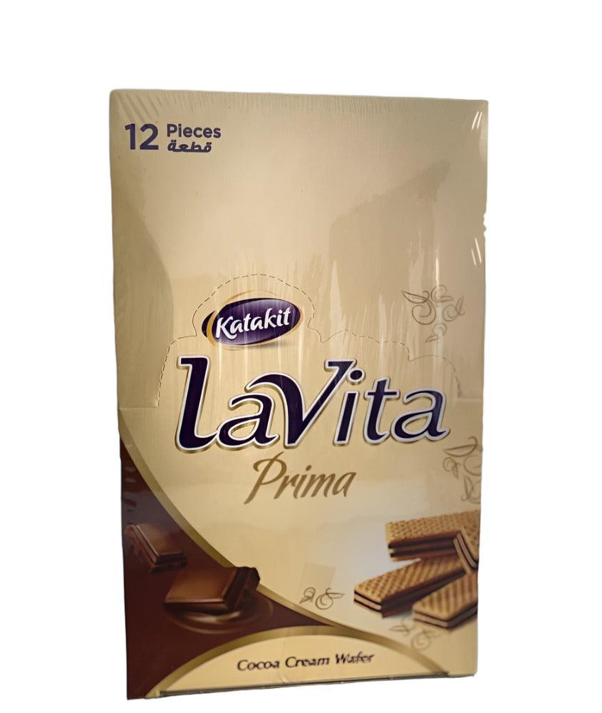 Katakit Lavita Prima Cocoa Cream Wafer 12 Pieces - Palmyra Orders