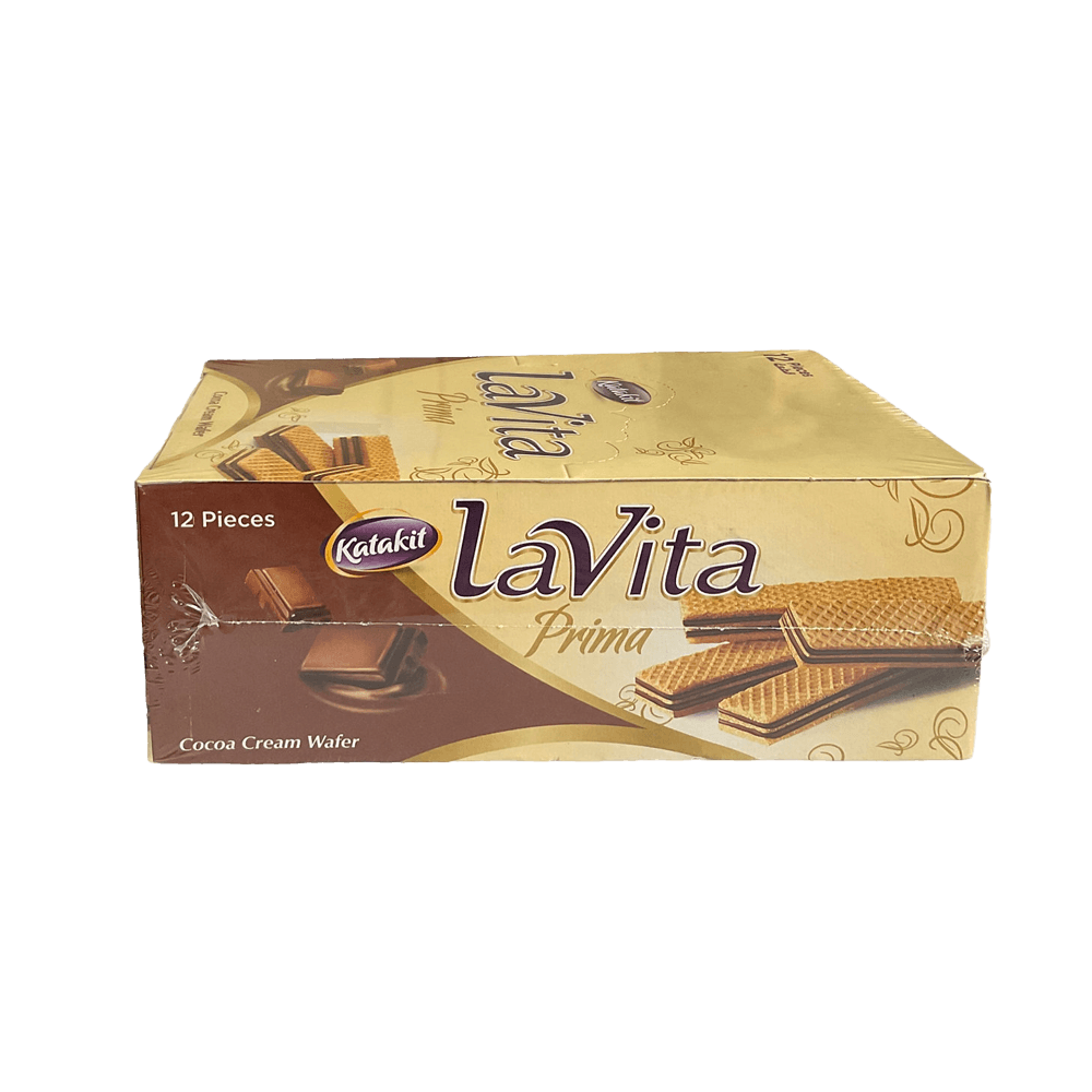 Katakit Lavita Prima Cocoa Cream Wafer 12 Pieces - Palmyra Orders