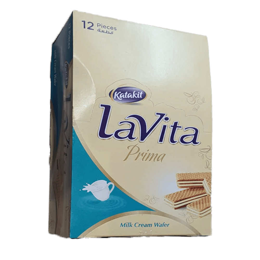 Katakit Lavita Prima Milk Cream Wafer 12 Pieces - Palmyra Orders