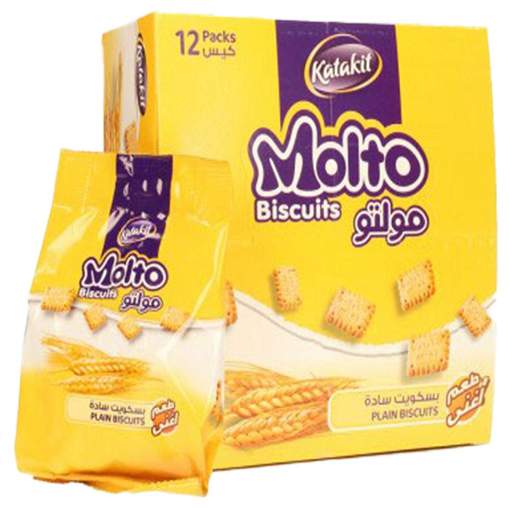 Katakit Molto Biscuits Plain Biscuits 12x45g - Palmyra Orders