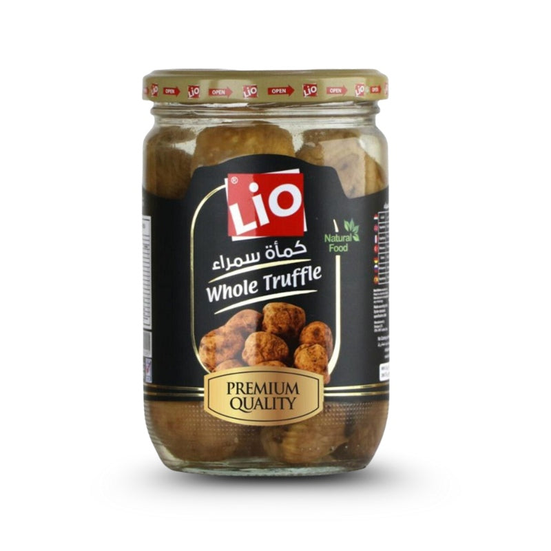 Lio Natural Whole Truffle, 610g – Premium whole black truffles preserved in brine, delivered fresh across UAE by Palmyra Orders.