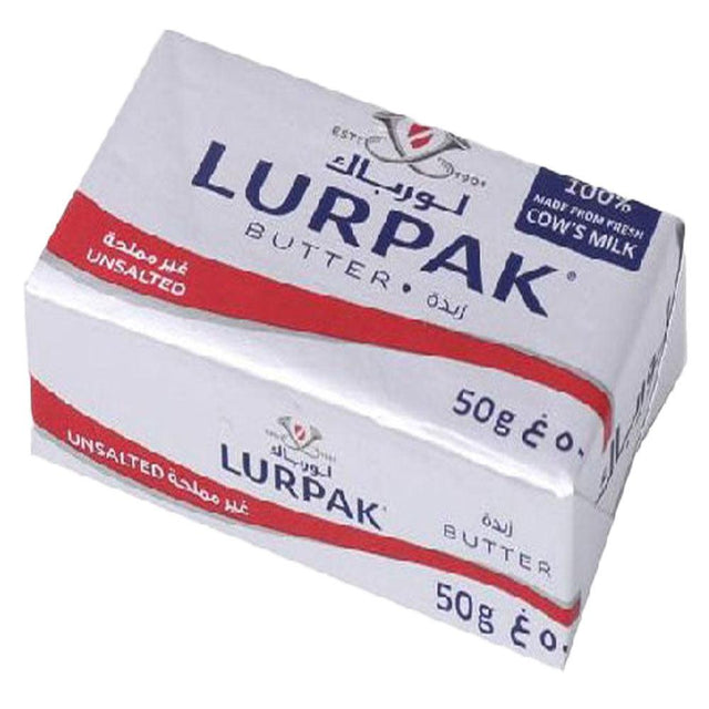 Lurpak Butter Block Unsalted 50g - Palmyra Orders