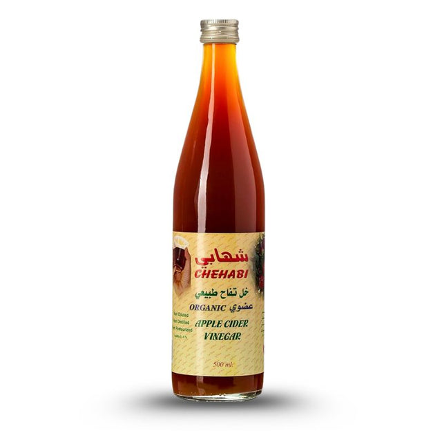Organic Apple Cider Vinegar By Chehabi – 500ml, raw and unfiltered vinegar Dubai UAE