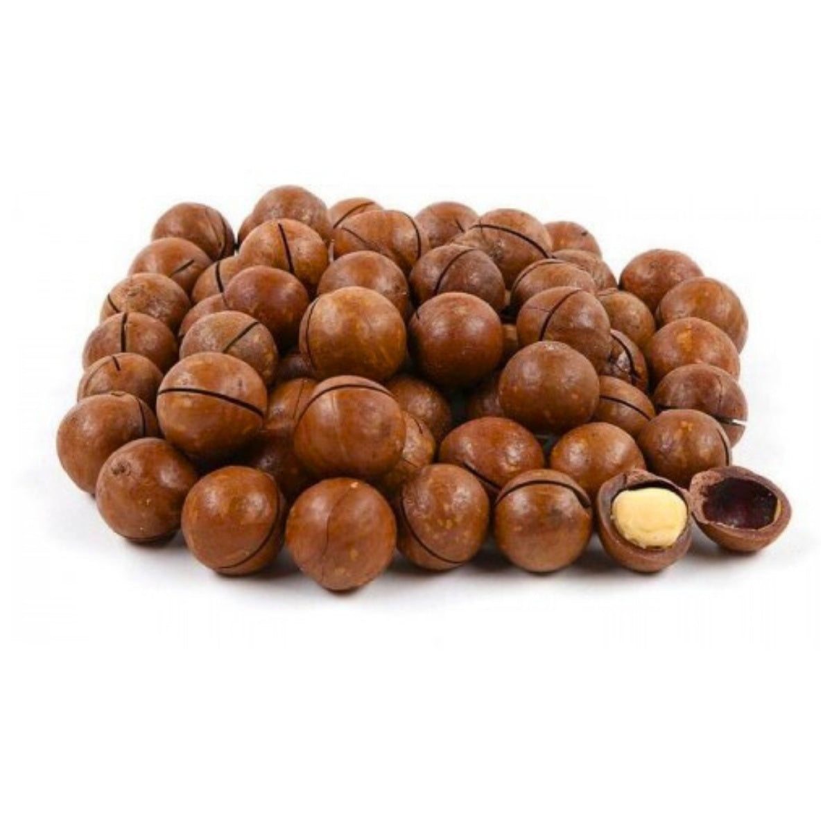 Roasted Macadamia in Shell, Chocolate Taste, 500g