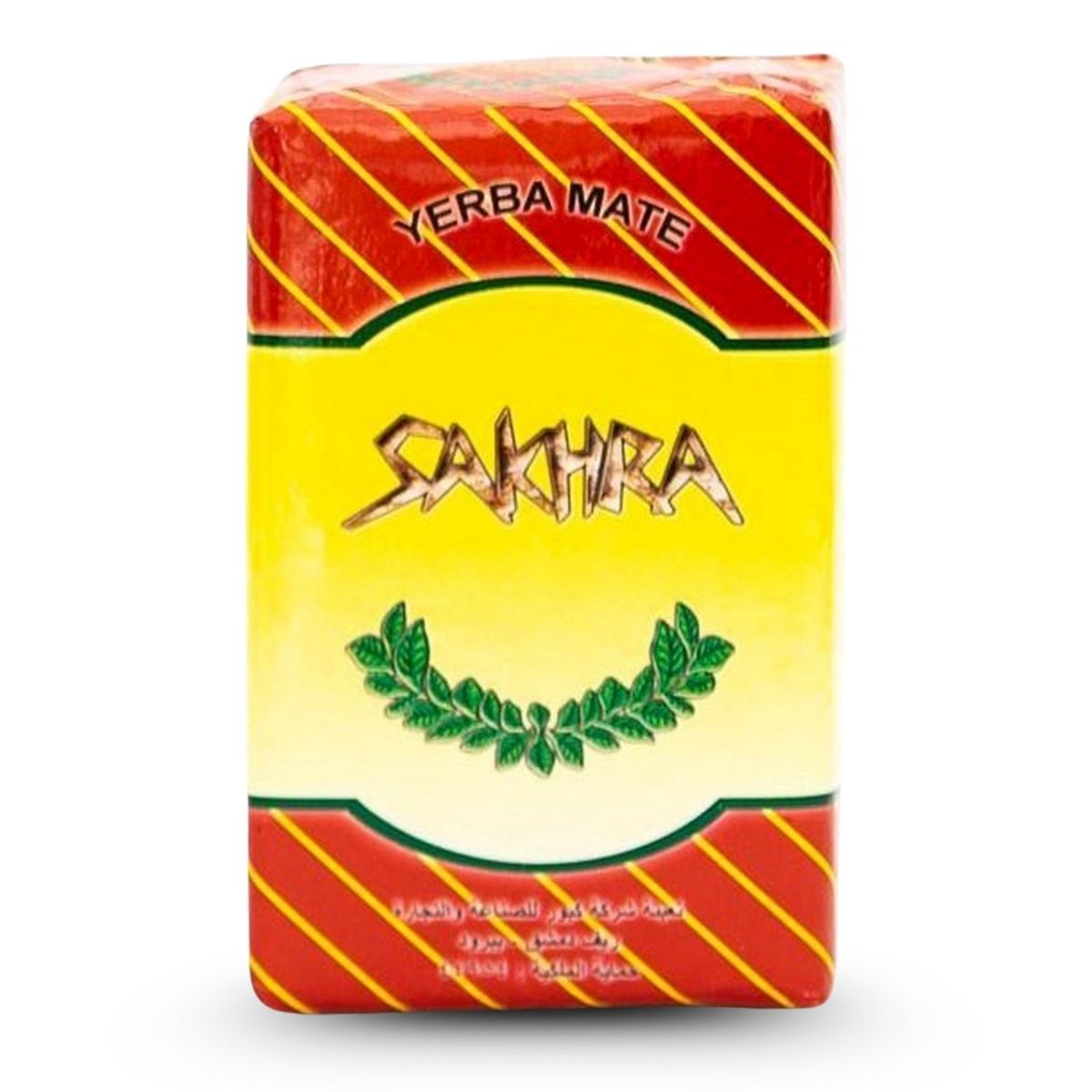 Sakha Yerba Mate package with red and yellow design on a white background