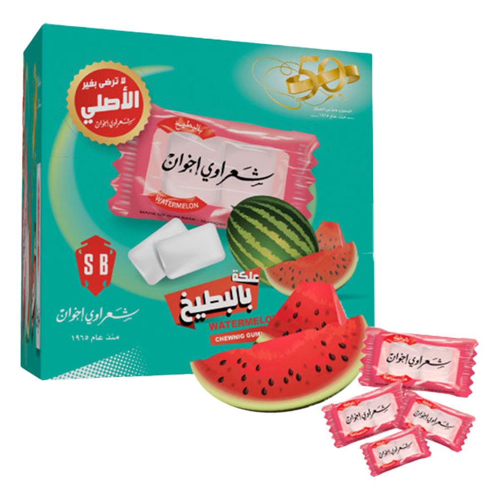 Sharawi Chewing Gum Watermelon 100 packets x 2 pieces - Palmyra Orders
