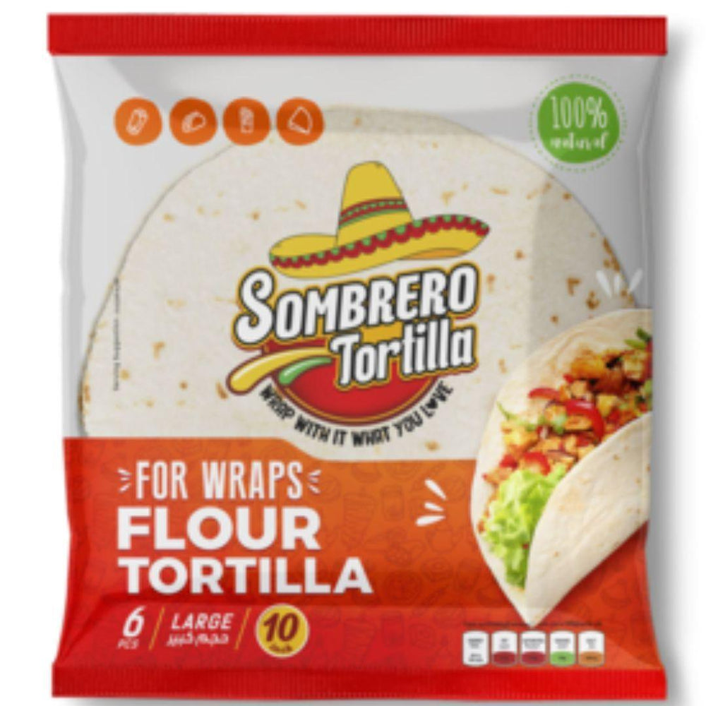 Sombrero Flour Tortilla Large, 360g (6Pc) - Palmyra Orders