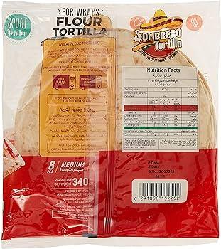 Sombrero Spicy Tortilla Medium Size 8Pcs - Palmyra Orders