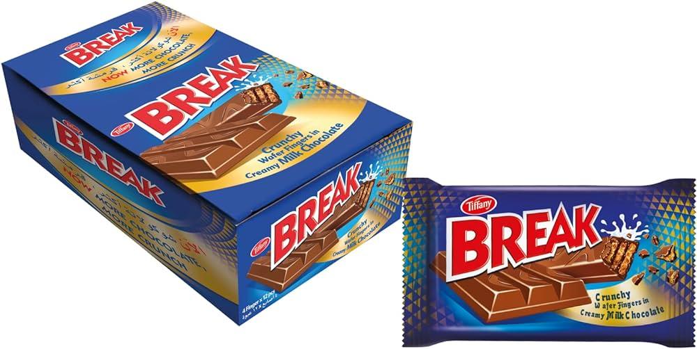 Tiffany Break Crunchy Wafer Fingers 4 Finger x 12 pcs - Palmyra Orders