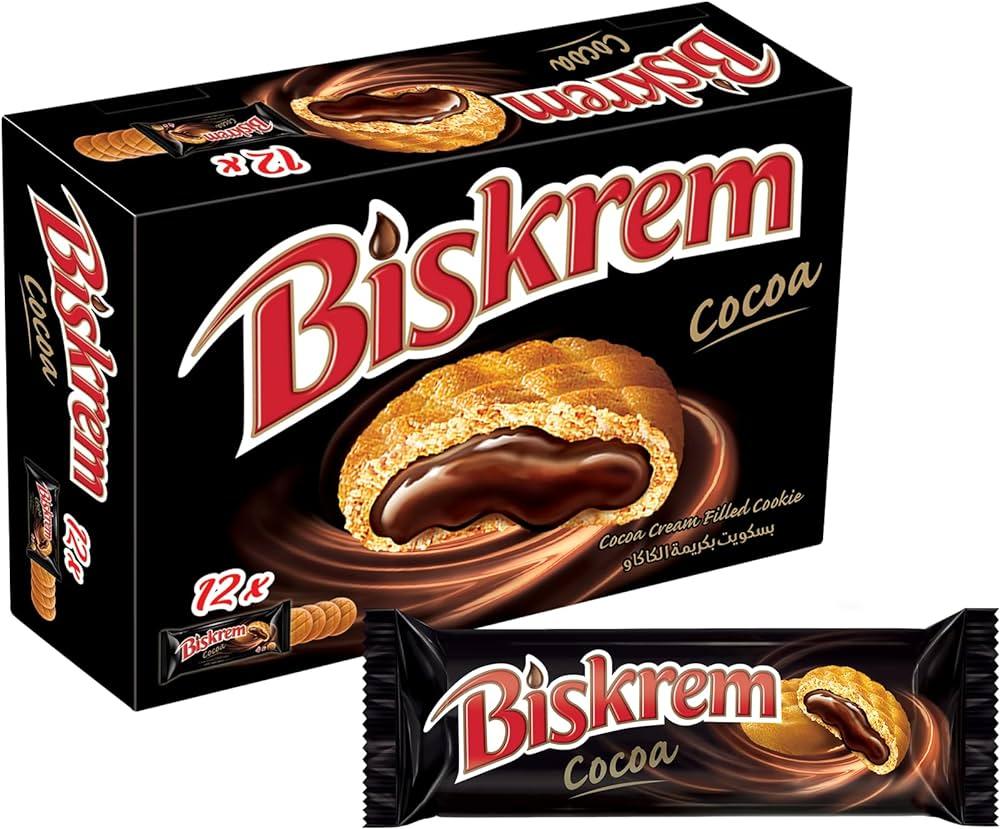 Ulker Biskrem Cocoa Cream Filled Cookie 24x54g - Palmyra Orders