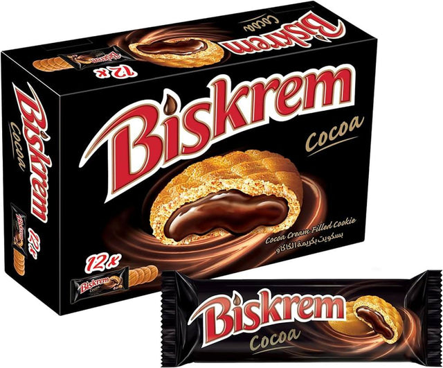 Ulker Biskrem Cocoa Cream Filled Cookie 24x54g - Palmyra Orders
