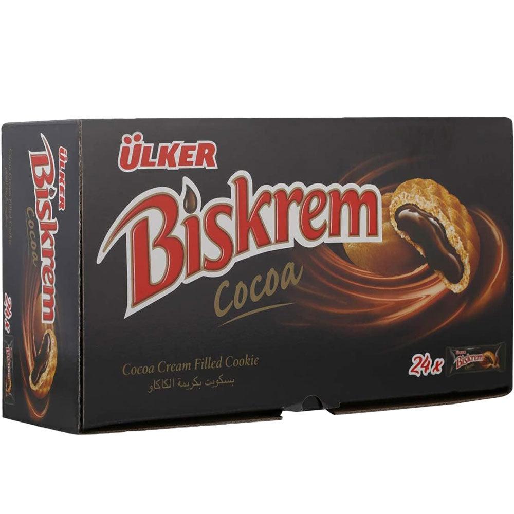 Ulker Biskrem Cocoa Cream Filled Cookie 24x54g - Palmyra Orders