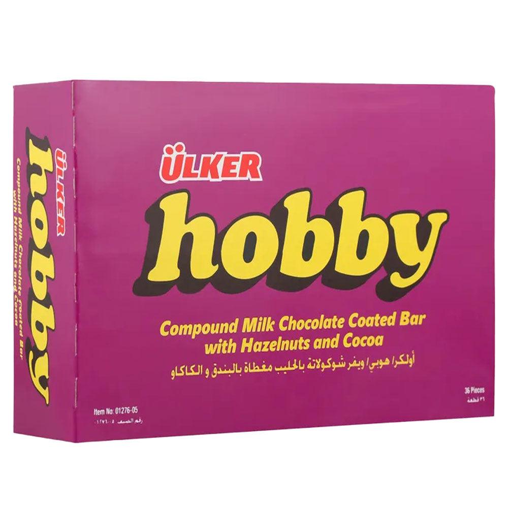 Ulker Hobby Cocoa and Hazelnuts Milk Chocolate Bar 36 Pieces - Palmyra Orders